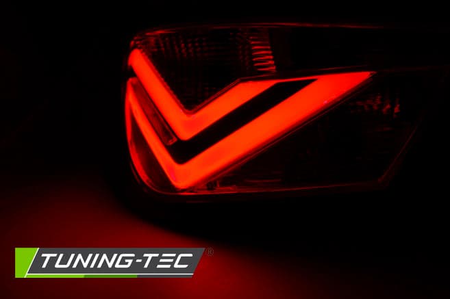Zadné svetlá Seat Ibiza 6J 08-12 LED BAR 3D Red White – náhľad 3