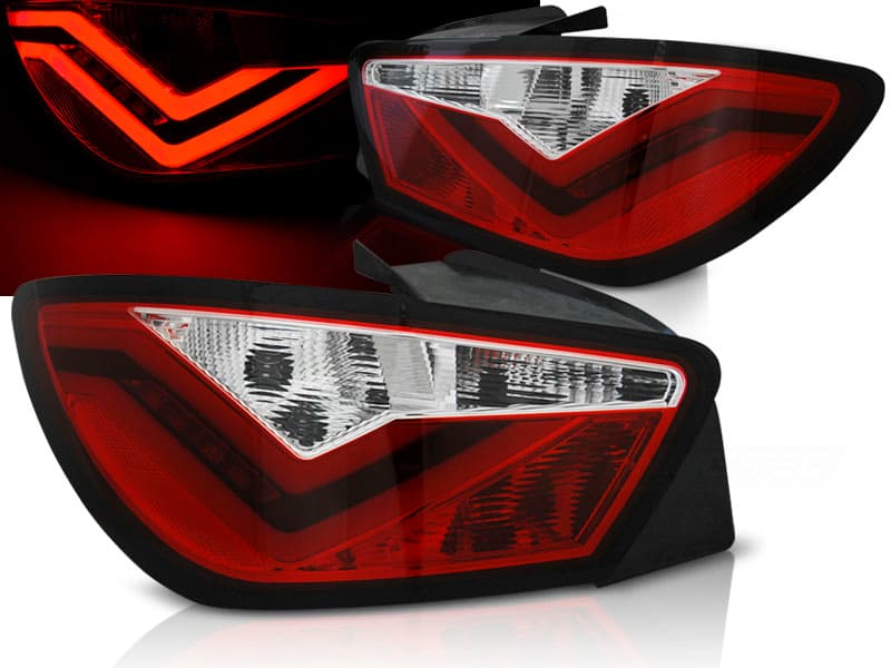 Zadné svetlá Seat Ibiza 6J 08-12 LED BAR 3D Red White