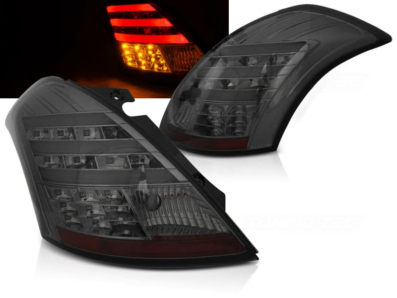 Zadné svetlá Suzuki Swift 5 10- LED BAR Smoke