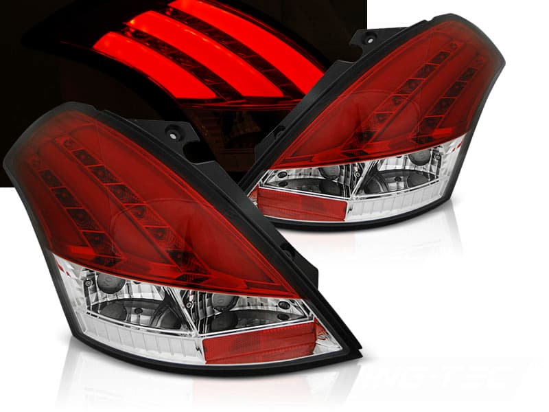 Zadné svetlá Suzuki Swift 5 10-17 LED BAR Red White
