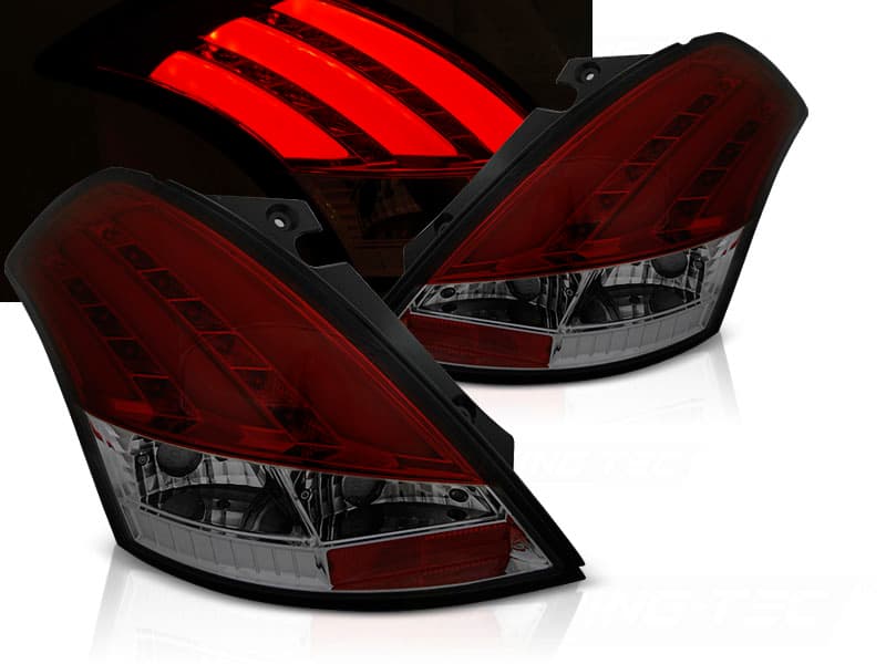 Zadné svetlá Suzuki Swift 5 10-17 LED BAR Red Smoke