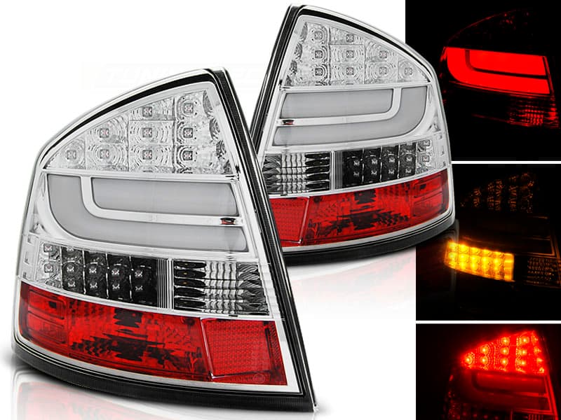 Zadné svetlá Škoda Octavia 2 Sedan LED BAR Chrome