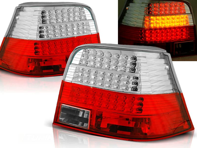 Zadné svetlá VW Golf 4 97-03 Depo LED Red White