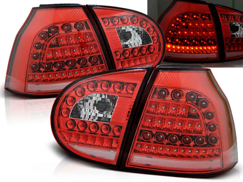 Zadné svetlá VW Golf 5 Red LED