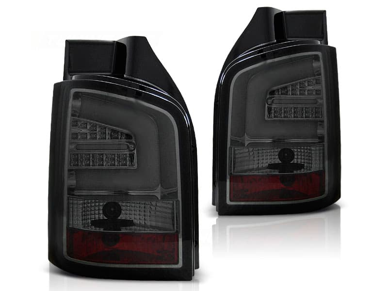 Zadné svetlá VW T5 10-15 LED BAR Smoke (výklopné dvere)