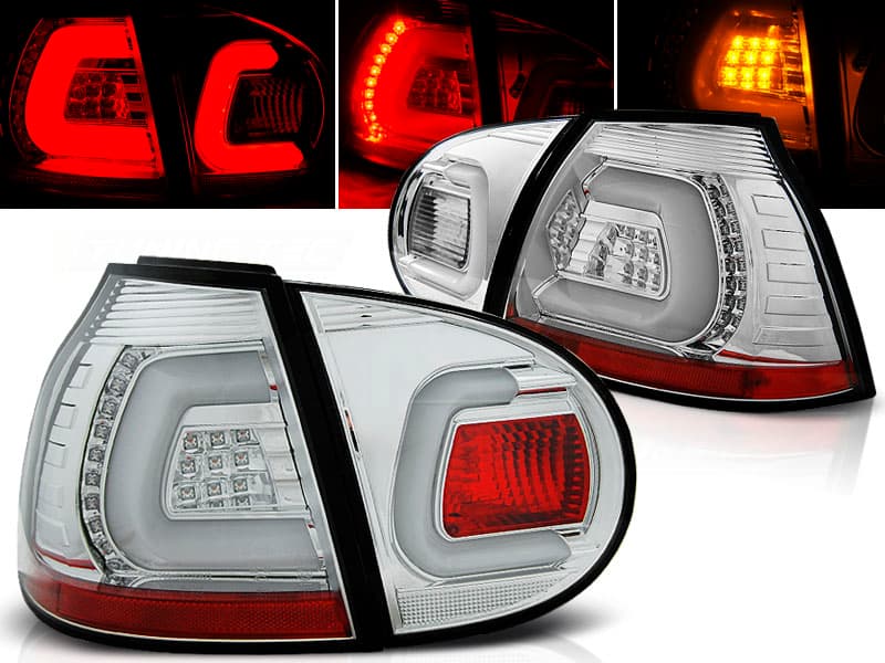 Zadné svetlá VW Golf 5 Hatchback LED BAR Chrome