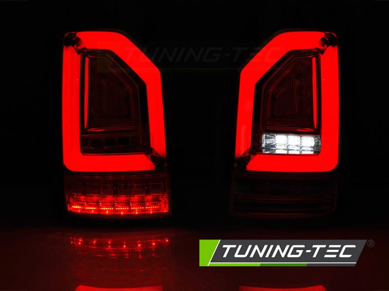 Zadné svetlá VW T6 Bulb LED BAR Dynamic Red White (výklopné dvere) – náhľad 2