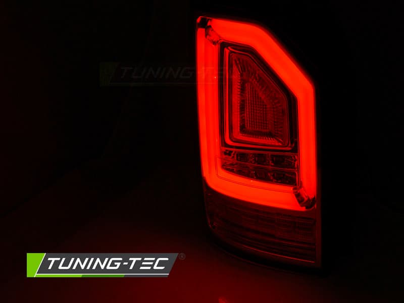 Zadné svetlá VW T6 Bulb LED BAR Dynamic Red White (výklopné dvere) – náhľad 3