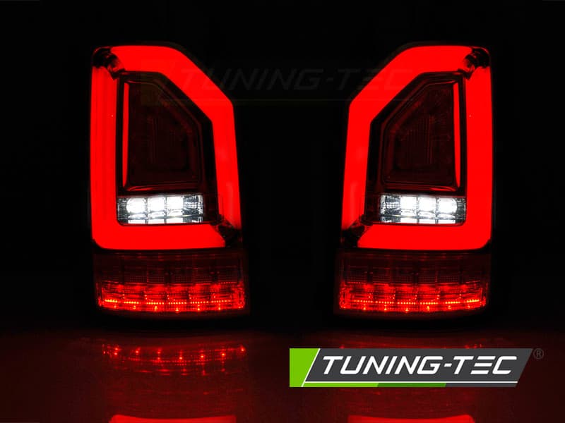 Zadné svetlá VW T6 LED BAR LED Dynamic Smoke (výklopné dvere) – náhľad 2