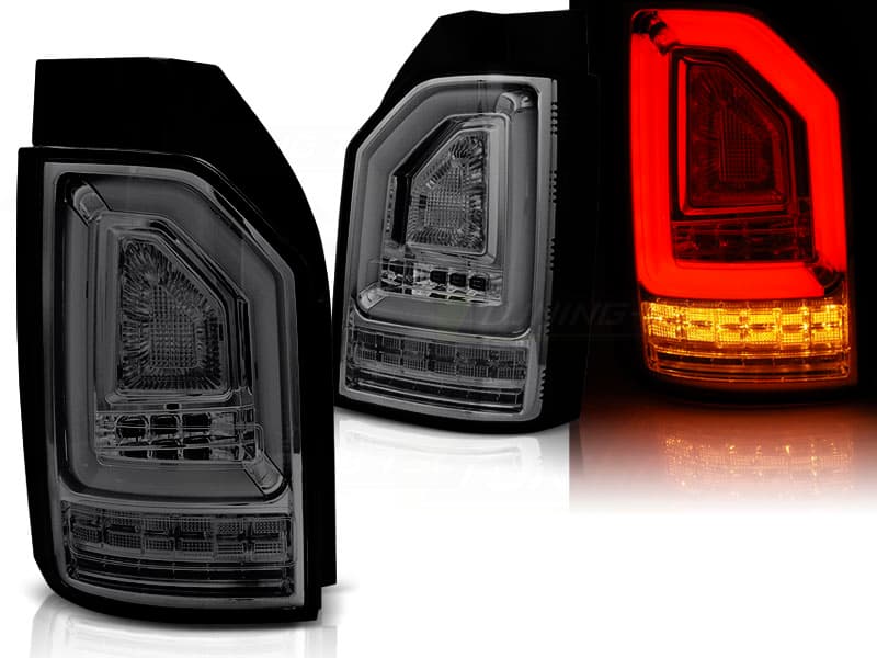 Zadné svetlá VW T6 LED BAR LED Dynamic Smoke (výklopné dvere)