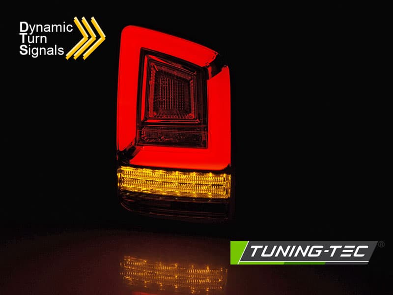 Zadné svetlá VW T6 LED BAR Dynamic Black (dvojité dvere) – náhľad 2
