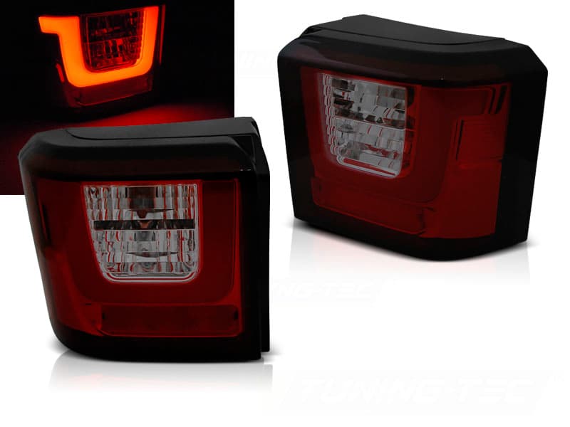 Zadné svetlá VW T4 90-03 LED BAR Red Smoke