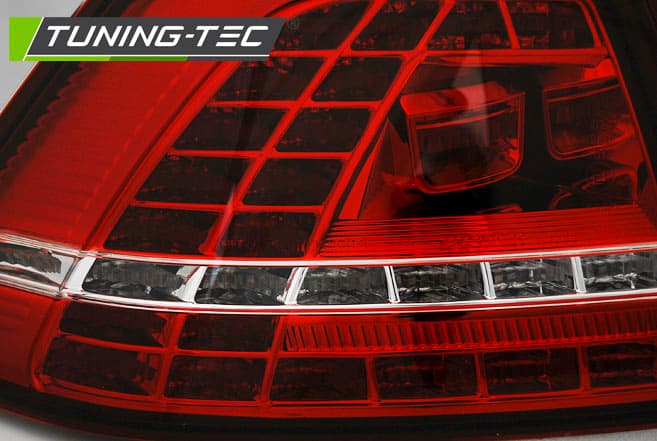 Zadné svetlá VW Golf 7 13-17 Dynamic Red White – náhľad 2