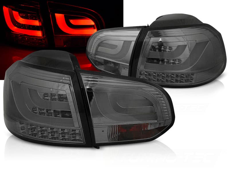 Zadné svetlá VW Golf 6 LED BAR Smoke - N0