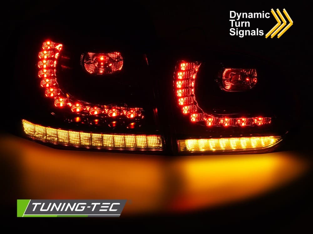 Zadné svetlá VW Golf 6 LED Dynamic Red Smoke – náhľad 3