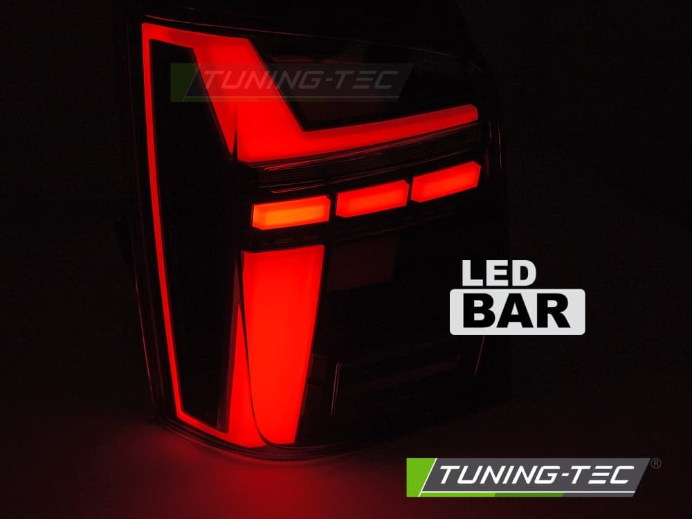 Zadné svetlá VW T5 03-15 Red WL LED BAR (výklopné dvere) – náhľad 2