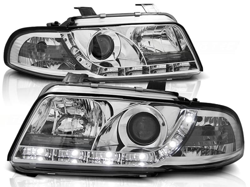 Predné svetlá Audi A4 94-98 Devil Eyes Chrome
