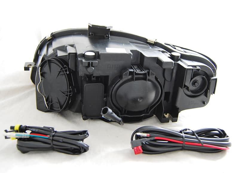 Predné svetlá Audi A4 B7 04-08 DRL Devil Eyes Black – náhľad 2