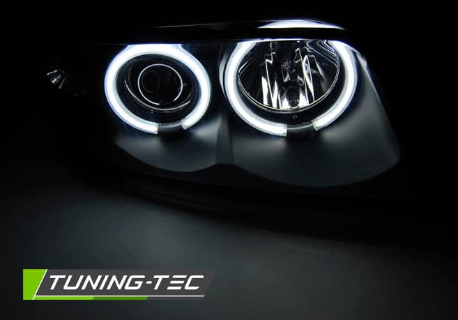 Predné svetlá Audi A4 94-98 CCFL Angel Eyes Black – náhľad 2
