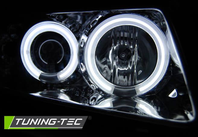 Predné svetlá Audi A3 96-00 CCFL Angel Eyes Chrome – náhľad 3