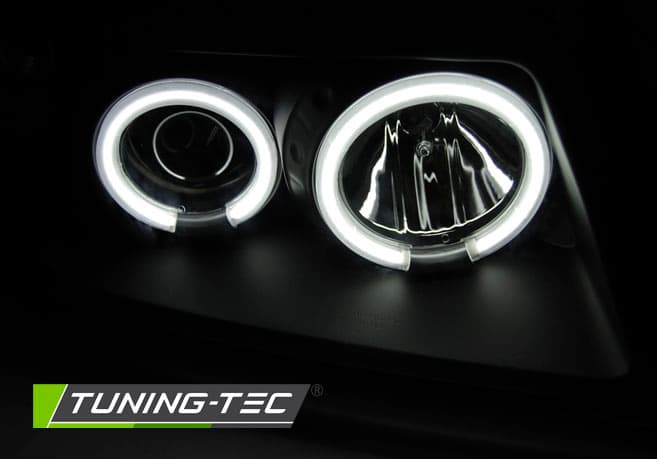 Predné svetlá Audi A3 96-00 CCFL Angel Eyes Black – náhľad 3