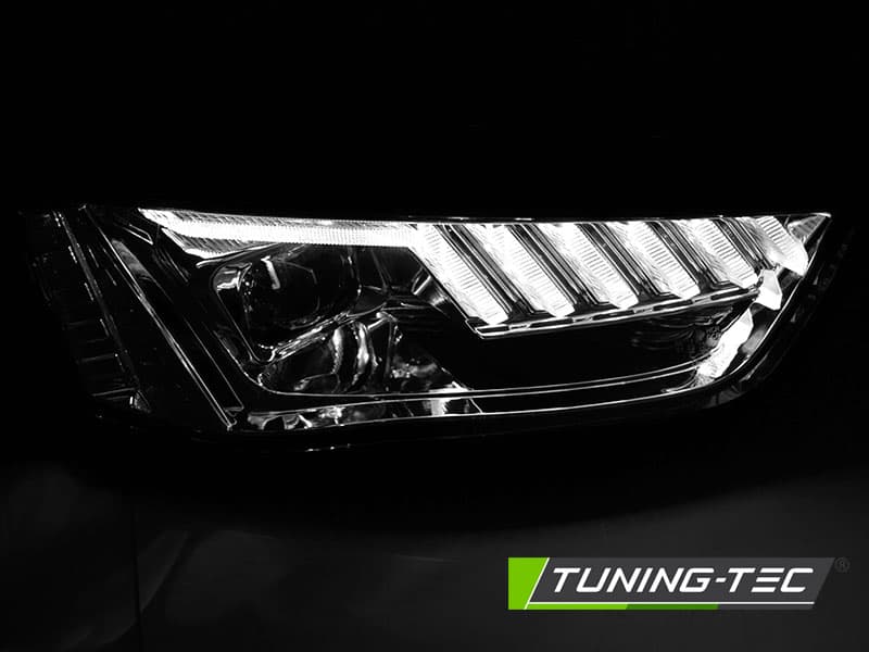 Predné svetlá Audi A4 B8 12-15 Dynamic Chrome – náhľad 2