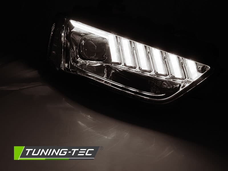 Predné svetlá Audi A4 B8 12-15 Dynamic Chrome – náhľad 3