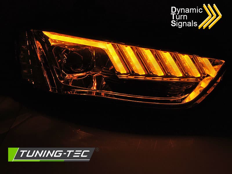 Predné svetlá Audi A4 B8 12-15 Dynamic Chrome – náhľad 4