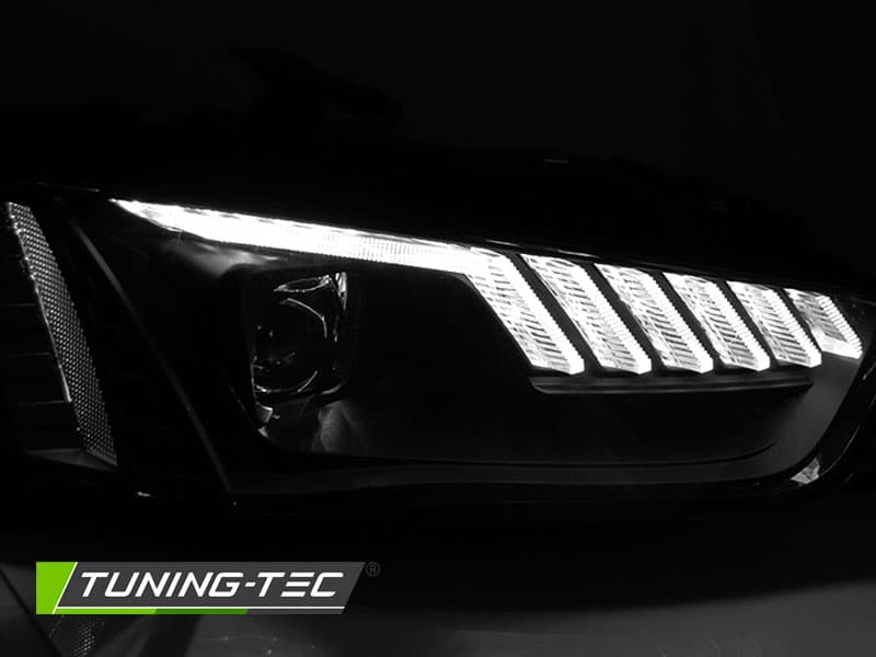 Predné svetlá Audi A4 B8 12-15 Dynamic Black – náhľad 3