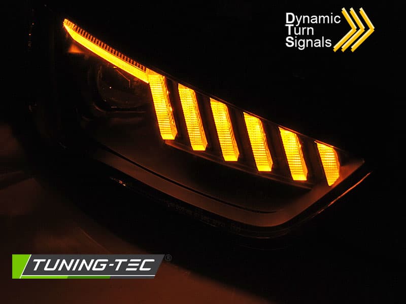 Predné svetlá Audi A4 B8 12-15 Dynamic Black – náhľad 4