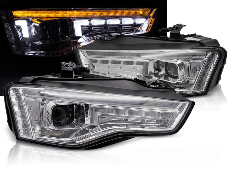 Predné svetlá Audi A5 11-16 Xenón Chrome