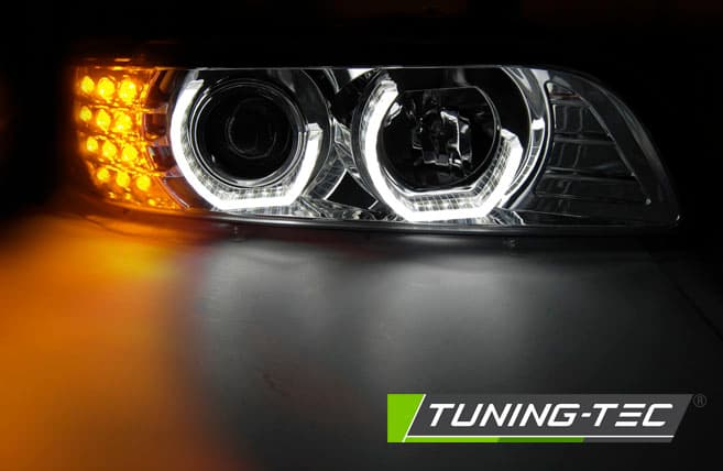 Predné svetlá BMW E39 3D LED Chrome – náhľad 4