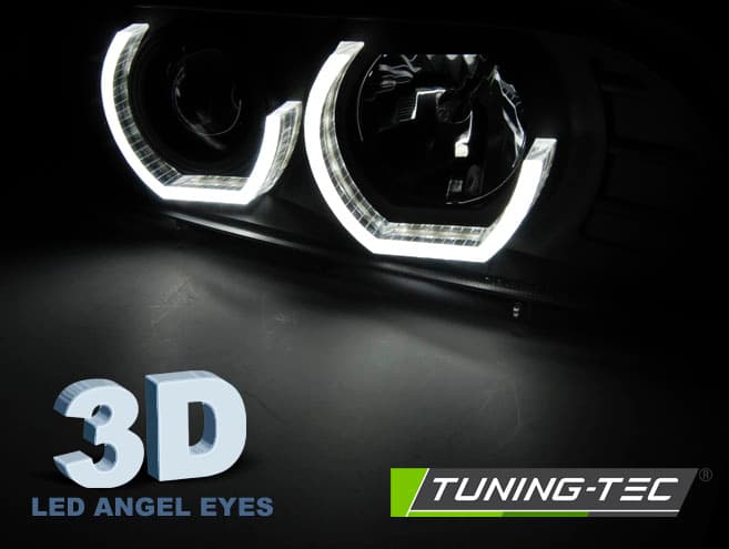 Predné svetlá BMW E39 3D LED Black – náhľad 2