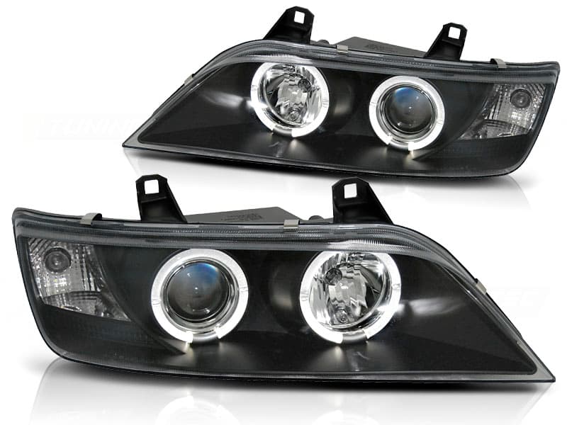 Predné svetlá BMW Z3 96-02 Angel Eyes Black