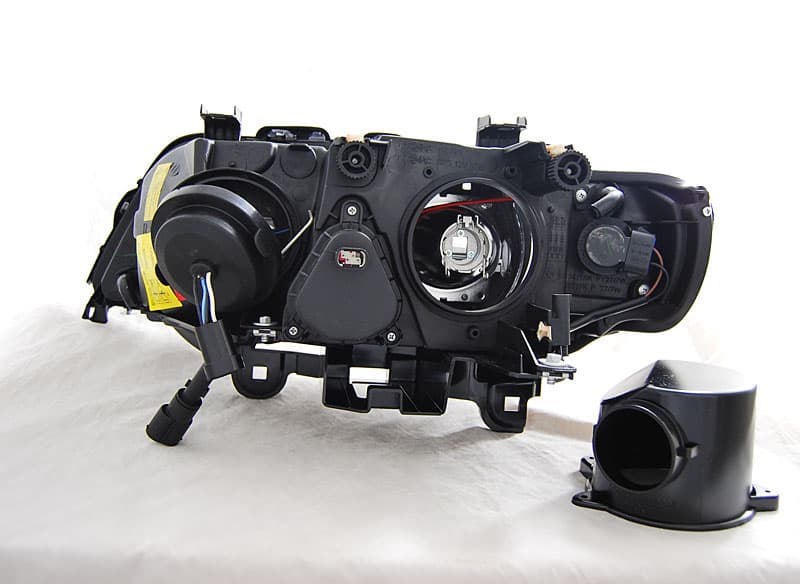 Predné svetlá BMW E53 X5 99-03 Xenón Angel Eyes Black - D3 – náhľad 2