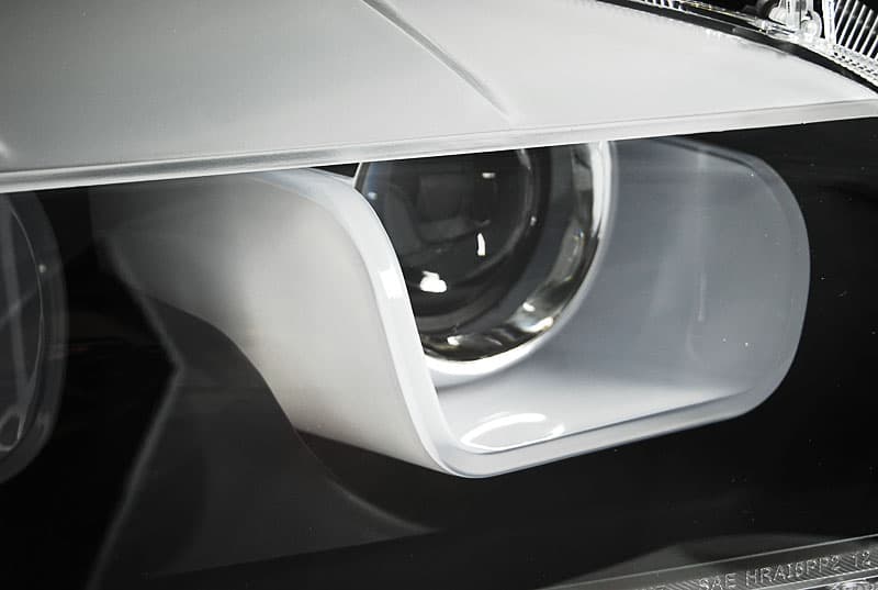 Predné svetlá BMW X1 E84 12-14 Xenón Tube Light Black – náhľad 2
