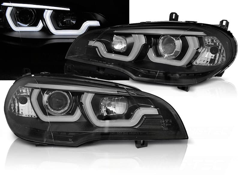 Predné svetlá BMW X5 E70 07-13 Halogen Black