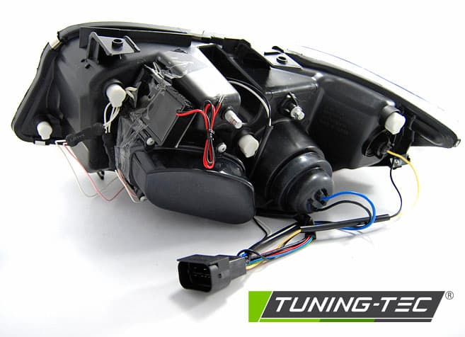 Predné svetlá BMW E90 E91 05-08 CCFL Angel Eyes Chrome – náhľad 4