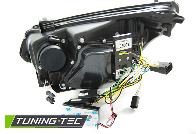 Predné svetlá BMW E60 E61 03-07 CCFL Angel Eyes Chrome – náhľad 4