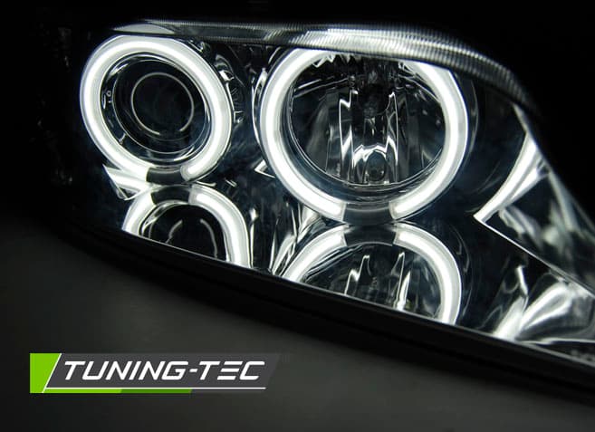Predné svetlá BMW Z3 96-02 CCFL Angel Eyes Chrome – náhľad 2