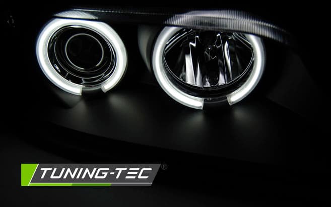 Predné svetlá BMW Z3 96-02 CCFL Angel Eyes Black – náhľad 2