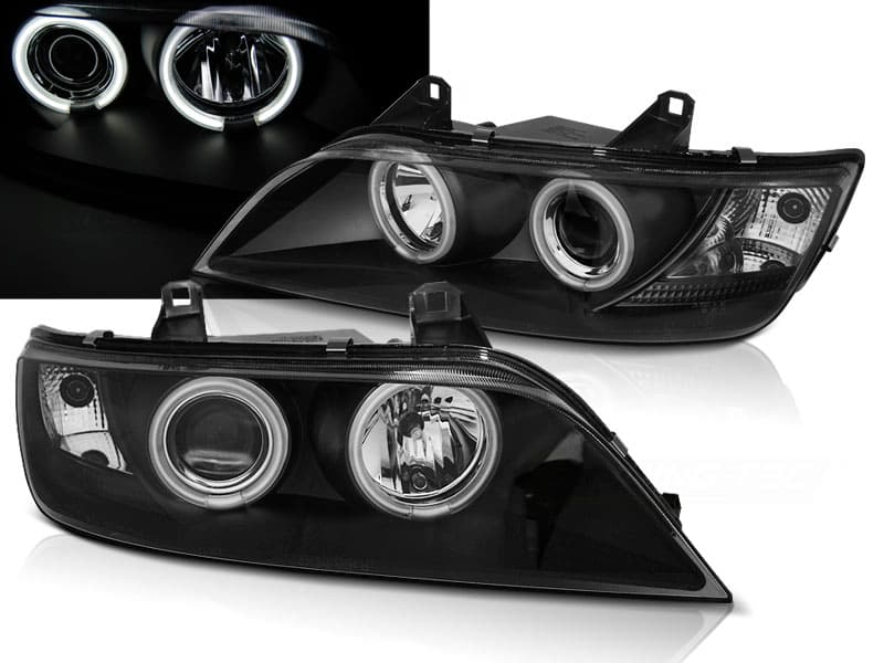 Predné svetlá BMW Z3 96-02 CCFL Angel Eyes Black