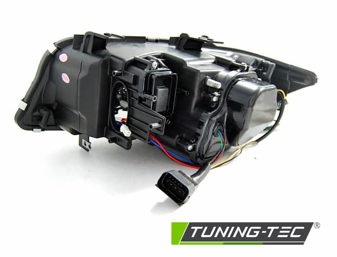 Predné svetlá BMW E90 E91 05-08 U-Type Xenón 3D Black – náhľad 4