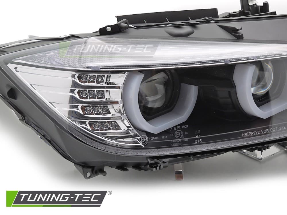Predné svetlá BMW F30 F31 11-15 U-Type Black – náhľad 2