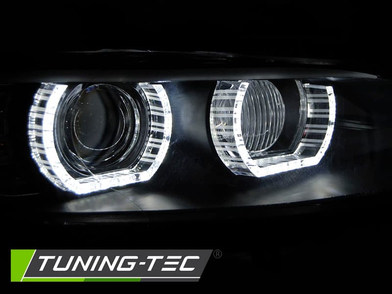Predné svetlá BMW E92 E93 06-10 HID Angel Eyes Black – náhľad 2