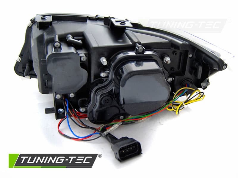Predné svetlá BMW E90 E91 LCI 09-11 3D Angel Eyes Black – náhľad 5