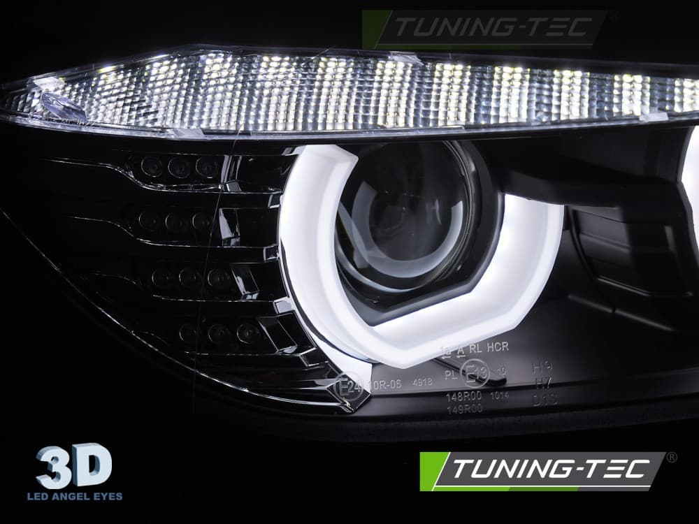 Predné svetlá BMW F30 F31 11-15 U-Type Xenón Black – náhľad 4