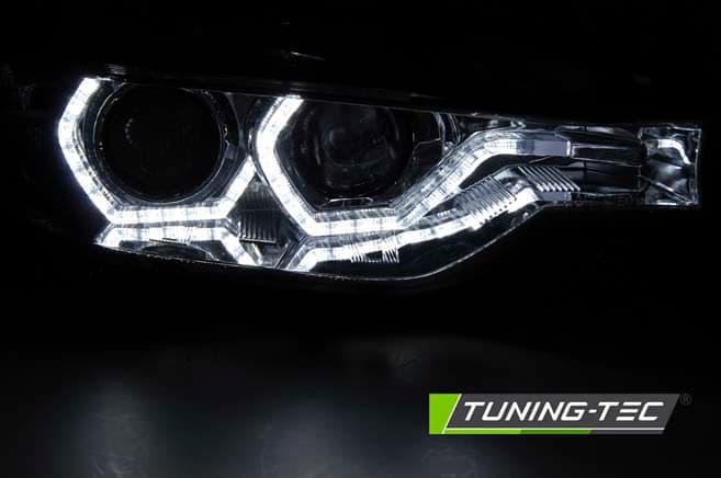 Predné svetlá BMW F30/F31 11-15 Xenón Chrome – náhľad 3