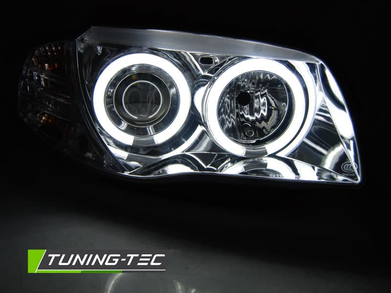 Predné svetlá BMW 1 E81/E87 CCFL Angel Eyes Chrome – náhľad 2