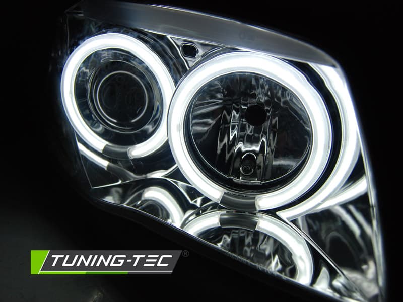 Predné svetlá BMW 1 E81/E87 CCFL Angel Eyes Chrome – náhľad 3